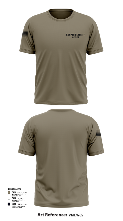 Hampton sheriff office 11195878 Short Sleeve Performance Shirt - 2