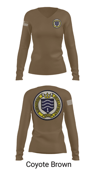 Women's Long Sleeve Vneck Shirt, SAT DIVERS, Navy, Teamtime, Team time, sublimation, custom sports apparel, team uniforms, spirit wear, spiritwear, sports uniforms, custom shirts, team store, custom team store, fundraiser sports, apparel fundraiser