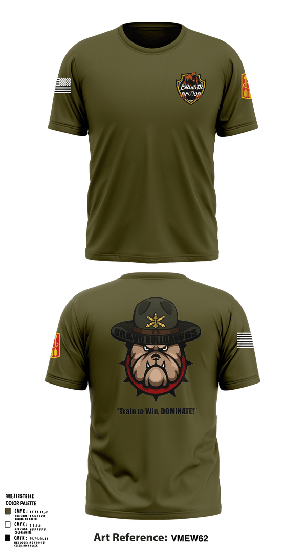 Old School Cotton Feel Shirt, 13TH Missile Defense BatteryB/3-6 ADA BNBravo Bulldawgs, Army, Teamtime, Team time, sublimation, custom sports apparel, team uniforms, spirit wear, spiritwear, sports uniforms, custom shirts, team store, custom team store, fundraiser sports, apparel fundraiser