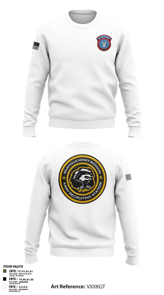 Crew Neck Sweatshirt, Maryville Honeybadger, Army, Teamtime, Team time, sublimation, custom sports apparel, team uniforms, spirit wear, spiritwear, sports uniforms, custom shirts, team store, custom team store, fundraiser sports, apparel fundraiser