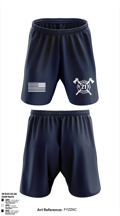 TANGIER VOL FIRE DEPT 83460531 Athletic Shorts With Pockets - 1