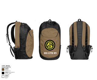 Gear Bag, OCS 117th RTI, National Guard, Teamtime, Team time, sublimation, custom sports apparel, team uniforms, spirit wear, spiritwear, sports uniforms, custom shirts, team store, custom team store, fundraiser sports, apparel fundraiser