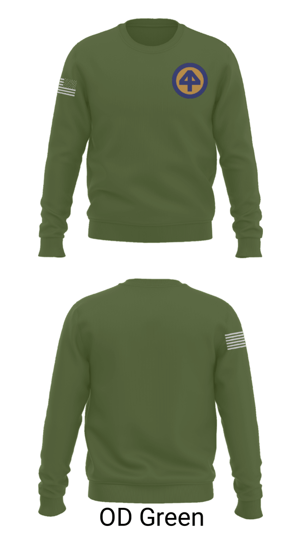 Crew Neck Sweatshirt, A CO 2-113th, Army, Teamtime, Team time, sublimation, custom sports apparel, team uniforms, spirit wear, spiritwear, sports uniforms, custom shirts, team store, custom team store, fundraiser sports, apparel fundraiser