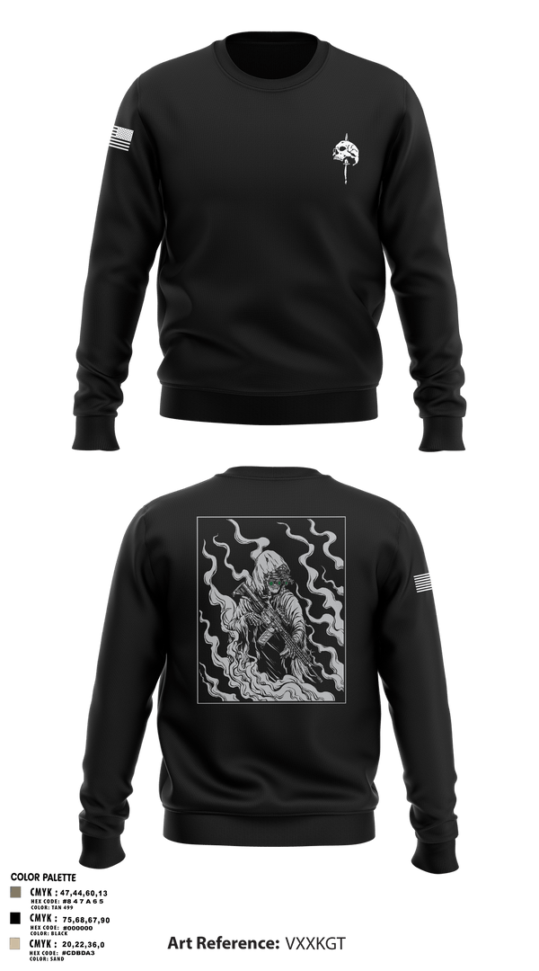 Crew Neck Sweatshirt, The Tac Shack, Police, Teamtime, Team time, sublimation, custom sports apparel, team uniforms, spirit wear, spiritwear, sports uniforms, custom shirts, team store, custom team store, fundraiser sports, apparel fundraiser