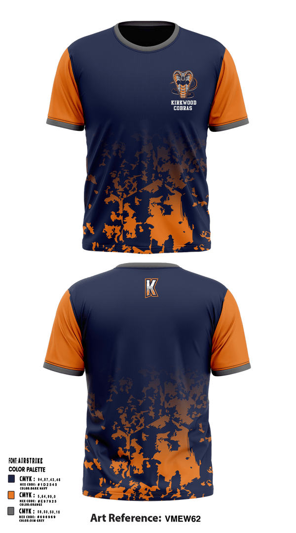 Short Sleeve Performance Shirt, Kirkwood Cobras, Men's Basketball, Teamtime, Team time, sublimation, custom sports apparel, team uniforms, spirit wear, spiritwear, sports uniforms, custom shirts, team store, custom team store, fundraiser sports, apparel fundraiser