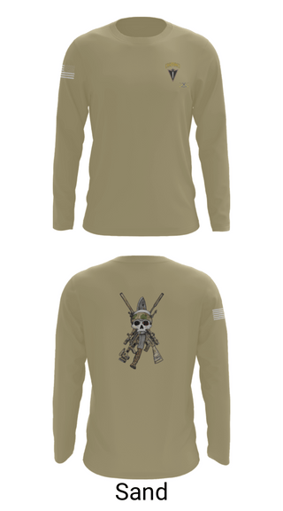 Long Sleeve Performance Shirt, HHC 2/130 IN, National Guard, Teamtime, Team time, sublimation, custom sports apparel, team uniforms, spirit wear, spiritwear, sports uniforms, custom shirts, team store, custom team store, fundraiser sports, apparel fundraiser