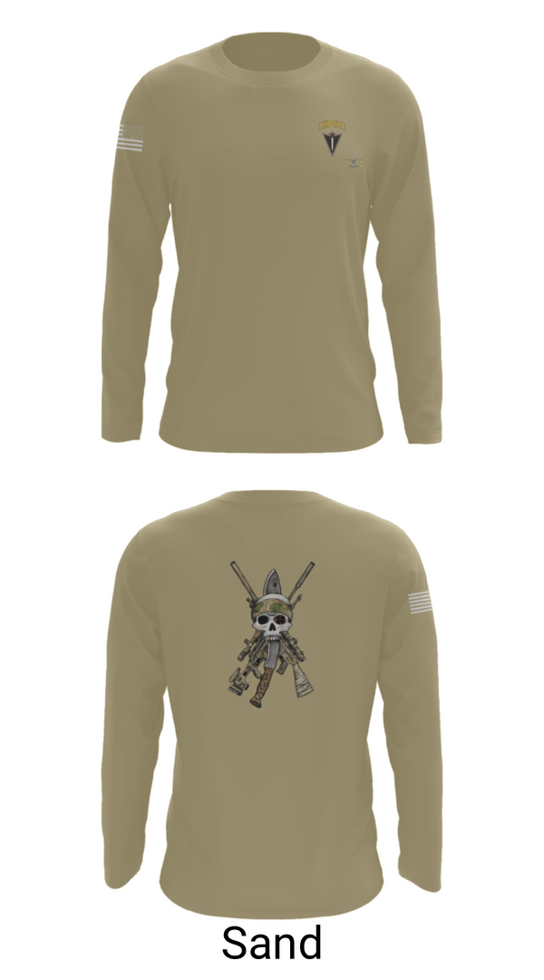 Long Sleeve Performance Shirt, HHC 2/130 IN, National Guard, Teamtime, Team time, sublimation, custom sports apparel, team uniforms, spirit wear, spiritwear, sports uniforms, custom shirts, team store, custom team store, fundraiser sports, apparel fundraiser