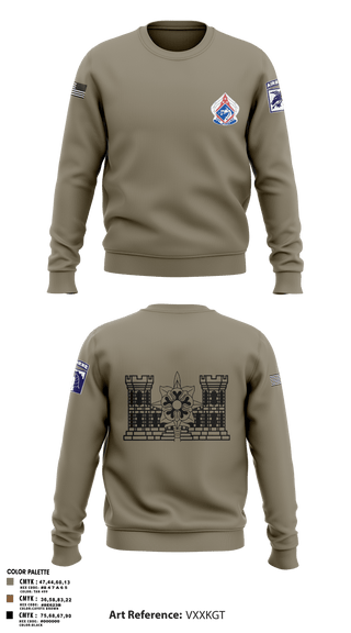 Crew Neck Sweatshirt, XVIII ABN G2, Army, Teamtime, Team time, sublimation, custom sports apparel, team uniforms, spirit wear, spiritwear, sports uniforms, custom shirts, team store, custom team store, fundraiser sports, apparel fundraiser