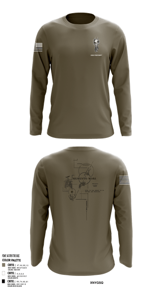 Long Sleeve Performance Shirt, 232 Foxtrot, Army, Teamtime, Team time, sublimation, custom sports apparel, team uniforms, spirit wear, spiritwear, sports uniforms, custom shirts, team store, custom team store, fundraiser sports, apparel fundraiser