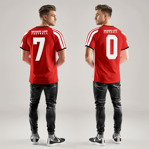 Football Jersey, Orchard Lake St Mary’s, Football, Teamtime, Team time, sublimation, custom sports apparel, team uniforms, spirit wear, spiritwear, sports uniforms, custom shirts, team store, custom team store, fundraiser sports, apparel fundraiser