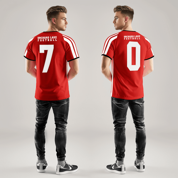 Football Jersey, Orchard Lake St Mary’s, Football, Teamtime, Team time, sublimation, custom sports apparel, team uniforms, spirit wear, spiritwear, sports uniforms, custom shirts, team store, custom team store, fundraiser sports, apparel fundraiser
