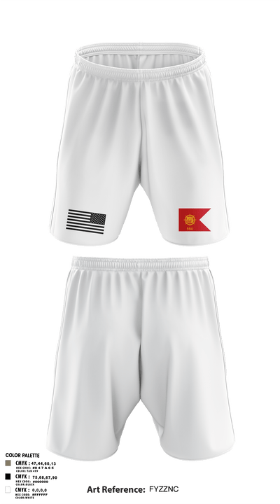 594th transportation 57328384 Athletic Shorts With Pockets - 2