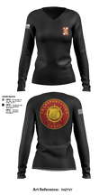 993rd Transportation Company 34221849 Women's Long Sleeve V-neck Shirt - 3