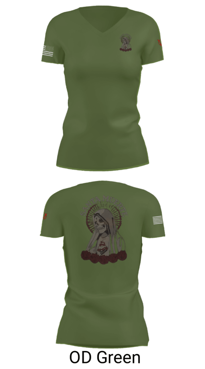 None 69864015 Women's Short Sleeve V-neck Shirt - 46