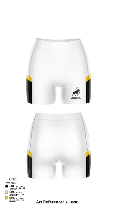 Highland High School Volleyball 70212613 Women's Shorts - 118