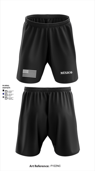 Athletic Shorts With Pockets, México, Army, Teamtime, Team time, sublimation, custom sports apparel, team uniforms, spirit wear, spiritwear, sports uniforms, custom shirts, team store, custom team store, fundraiser sports, apparel fundraiser