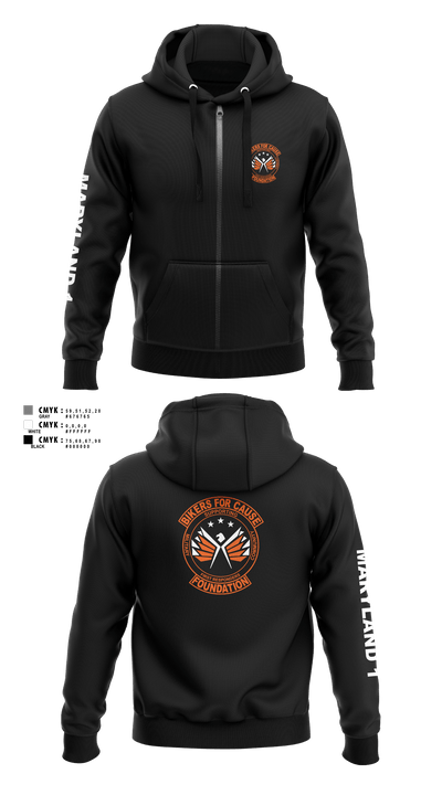 Bikers For Cause Foundation 91283593 Zip Hoodie - 6