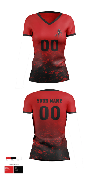Women's Short Sleeve Vneck Shirt, Assumption High School Volleyball, Women's Volleyball, Teamtime, Team time, sublimation, custom sports apparel, team uniforms, spirit wear, spiritwear, sports uniforms, custom shirts, team store, custom team store, fundraiser sports, apparel fundraiser