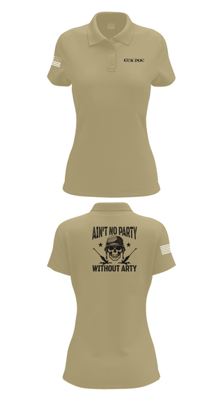 Women's Short Sleeve Performance Polo, 1-320th FA, Fox Battery, , Teamtime, Team time, sublimation, custom sports apparel, team uniforms, spirit wear, spiritwear, sports uniforms, custom shirts, team store, custom team store, fundraiser sports, apparel fundraiser