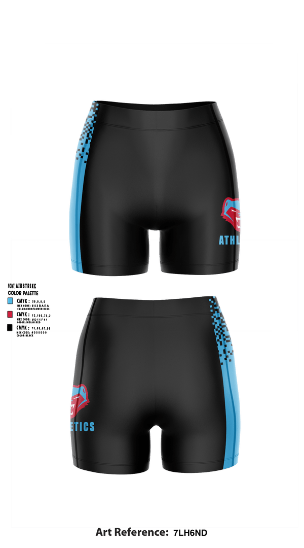 Women's Compression Shorts, Westlake Middle School, Spirit Store, Teamtime, Team time, sublimation, custom sports apparel, team uniforms, spirit wear, spiritwear, sports uniforms, custom shirts, team store, custom team store, fundraiser sports, apparel fundraiser