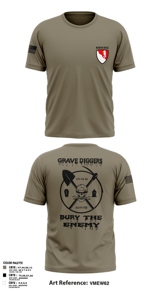 Old School Cotton Feel Shirt, 615TH ECC, , Teamtime, Team time, sublimation, custom sports apparel, team uniforms, spirit wear, spiritwear, sports uniforms, custom shirts, team store, custom team store, fundraiser sports, apparel fundraiser