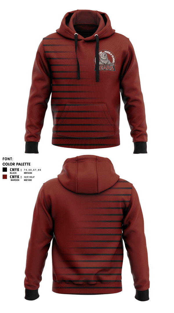 Hoodie, Chestnut Log Middle School, , Teamtime, Team time, sublimation, custom sports apparel, team uniforms, spirit wear, spiritwear, sports uniforms, custom shirts, team store, custom team store, fundraiser sports, apparel fundraiser