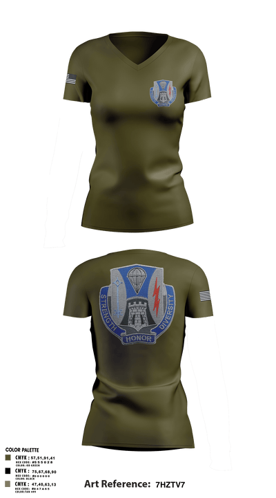 82nd airborne 33133429 Women's Short Sleeve V-neck Shirt - 1