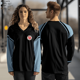 Women's Long Sleeve Vneck Shirt, Khari merrills, Men's Basketball, Teamtime, Team time, sublimation, custom sports apparel, team uniforms, spirit wear, spiritwear, sports uniforms, custom shirts, team store, custom team store, fundraiser sports, apparel fundraiser