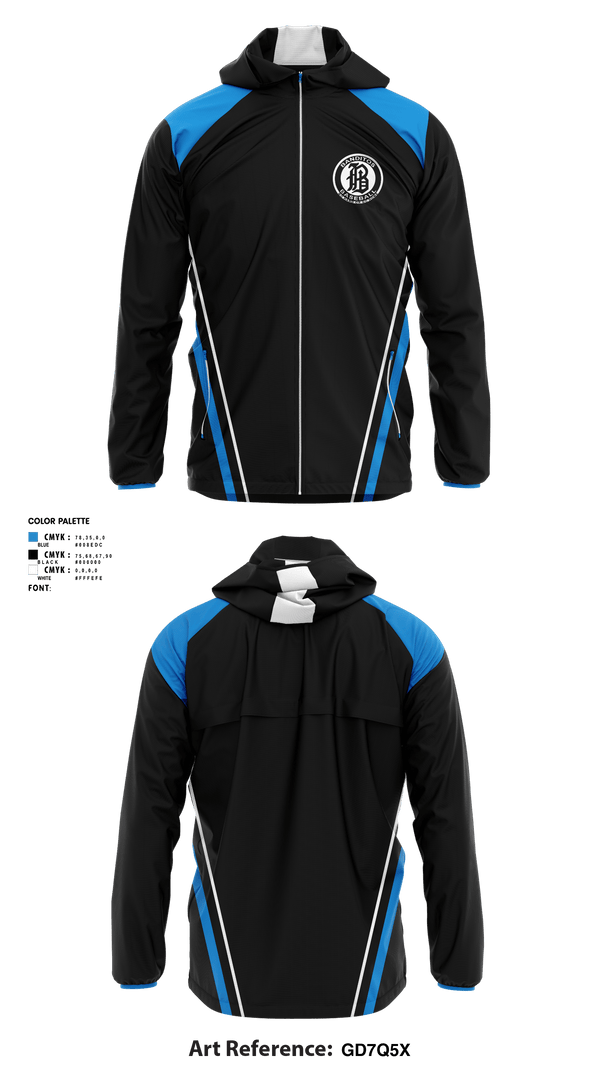 Windbreaker, BANDITOS, Baseball, Teamtime, Team time, sublimation, custom sports apparel, team uniforms, spirit wear, spiritwear, sports uniforms, custom shirts, team store, custom team store, fundraiser sports, apparel fundraiser
