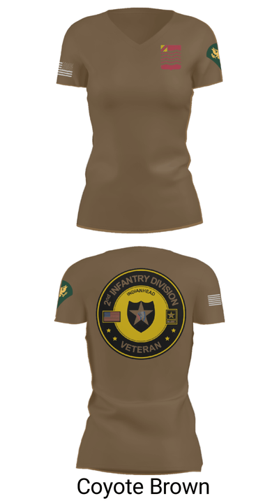 1st Battalion 15th Field Artillery 40296639 Women's Short Sleeve V-neck Shirt - 8