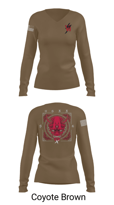 3d SGX 10101271 Women's Long Sleeve V-neck Shirt - 17