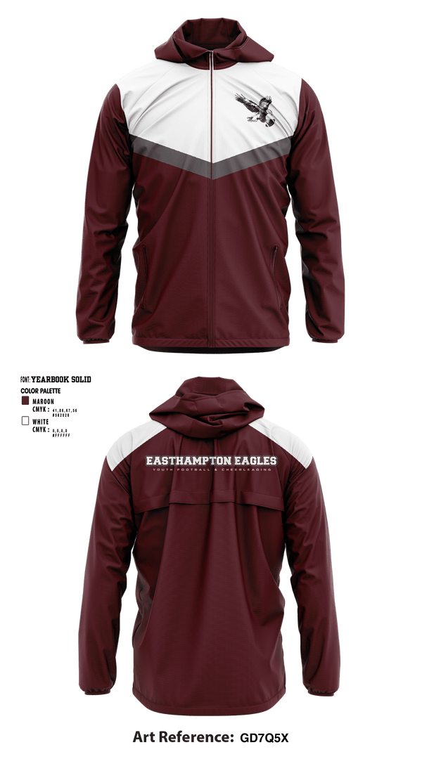 Windbreaker, Easthampton Eagles Youth Football & Cheerleading, Football, Teamtime, Team time, sublimation, custom sports apparel, team uniforms, spirit wear, spiritwear, sports uniforms, custom shirts, team store, custom team store, fundraiser sports, apparel fundraiser