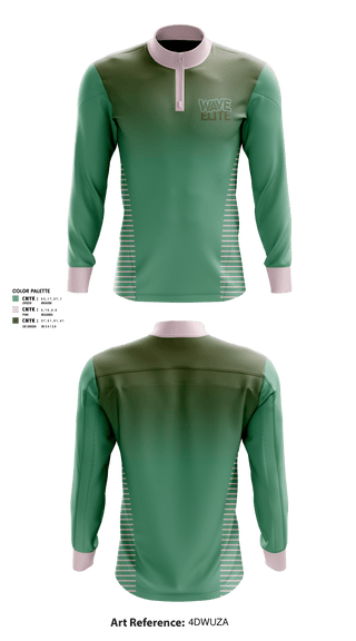 Quarter Zip Jacket, Wave Elite, Women's Basketball, Teamtime, Team time, sublimation, custom sports apparel, team uniforms, spirit wear, spiritwear, sports uniforms, custom shirts, team store, custom team store, fundraiser sports, apparel fundraiser