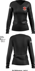 undefined Women's Long Sleeve V-neck Shirt - 1