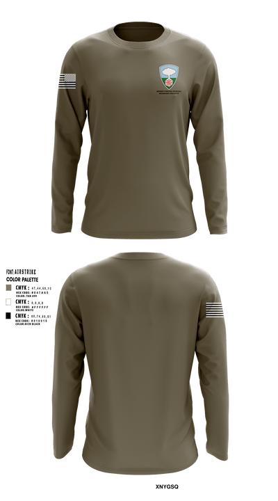 Armed forces special weapons project 39246679 Long Sleeve Performance Shirt - 1