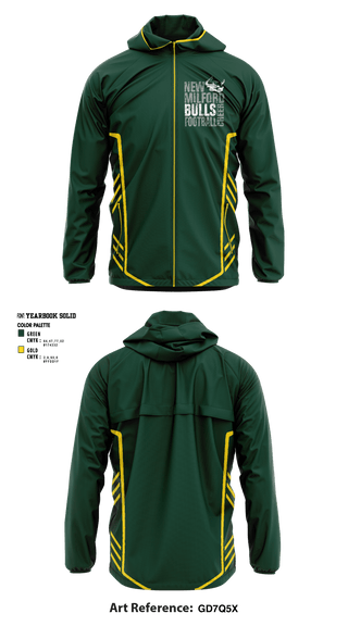 Windbreaker, New Milford Bulls Football And Cheerleading, Football, Teamtime, Team time, sublimation, custom sports apparel, team uniforms, spirit wear, spiritwear, sports uniforms, custom shirts, team store, custom team store, fundraiser sports, apparel fundraiser