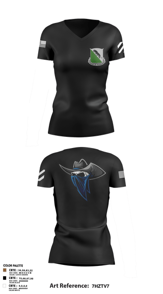 Women's Short Sleeve Vneck Shirt, A-Co 2-69AR, Army, Teamtime, Team time, sublimation, custom sports apparel, team uniforms, spirit wear, spiritwear, sports uniforms, custom shirts, team store, custom team store, fundraiser sports, apparel fundraiser