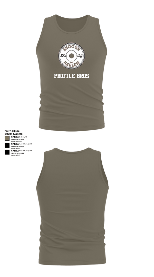 Tank Top, Profile Bros, , Teamtime, Team time, sublimation, custom sports apparel, team uniforms, spirit wear, spiritwear, sports uniforms, custom shirts, team store, custom team store, fundraiser sports, apparel fundraiser