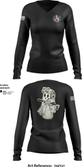 5th special forces group 40960860 Women's Long Sleeve V-neck Shirt - 1