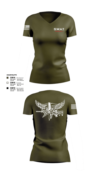 Women's Short Sleeve Vneck Shirt, MONTVILLE SERT, Police, Teamtime, Team time, sublimation, custom sports apparel, team uniforms, spirit wear, spiritwear, sports uniforms, custom shirts, team store, custom team store, fundraiser sports, apparel fundraiser