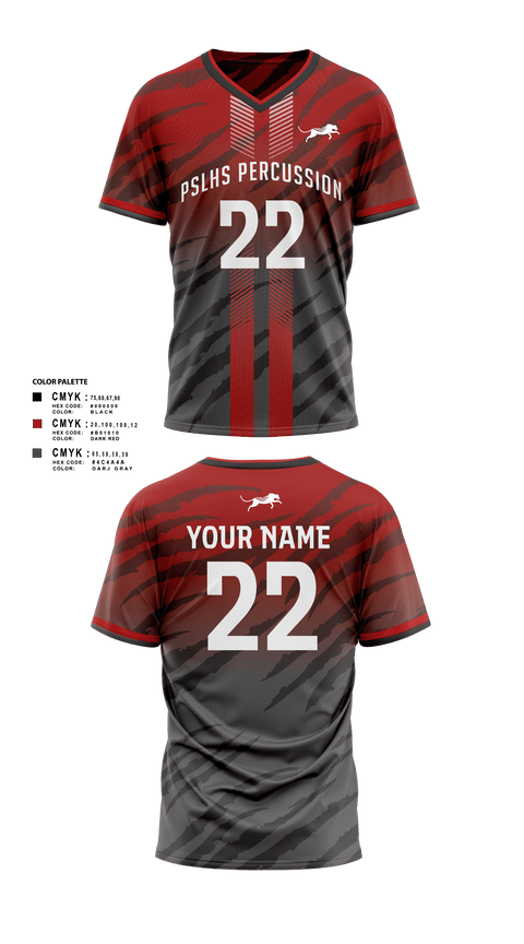 Mens Soccer Jersey, PSLHS Percussion, Men's Soccer, Teamtime, Team time, sublimation, custom sports apparel, team uniforms, spirit wear, spiritwear, sports uniforms, custom shirts, team store, custom team store, fundraiser sports, apparel fundraiser