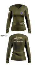 3DAABN 86100558 Women's Long Sleeve V-neck Shirt - 4