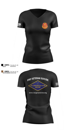 Women's Short Sleeve Vneck Shirt, B/2-327th, , Teamtime, Team time, sublimation, custom sports apparel, team uniforms, spirit wear, spiritwear, sports uniforms, custom shirts, team store, custom team store, fundraiser sports, apparel fundraiser