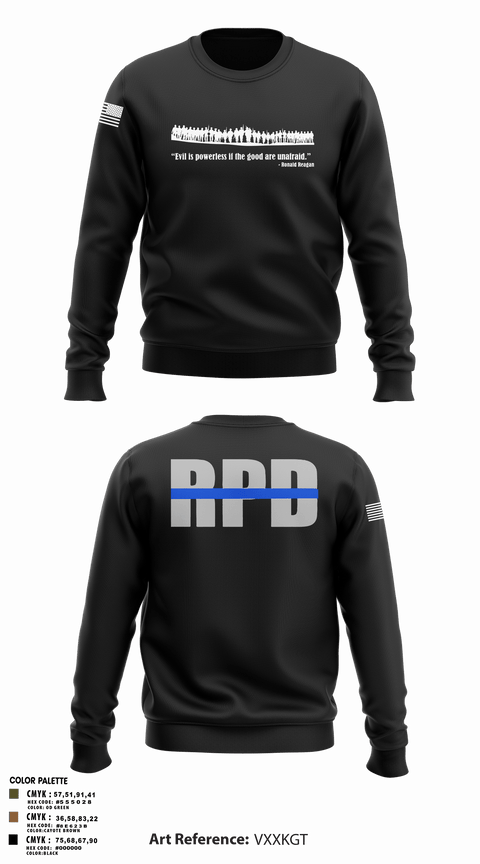 Crew Neck Sweatshirt, Roanoke SWAT, Police, Teamtime, Team time, sublimation, custom sports apparel, team uniforms, spirit wear, spiritwear, sports uniforms, custom shirts, team store, custom team store, fundraiser sports, apparel fundraiser