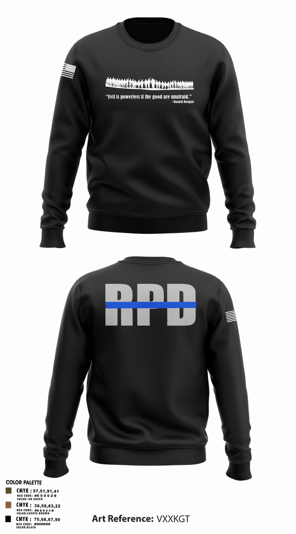 Crew Neck Sweatshirt, Roanoke SWAT, Police, Teamtime, Team time, sublimation, custom sports apparel, team uniforms, spirit wear, spiritwear, sports uniforms, custom shirts, team store, custom team store, fundraiser sports, apparel fundraiser