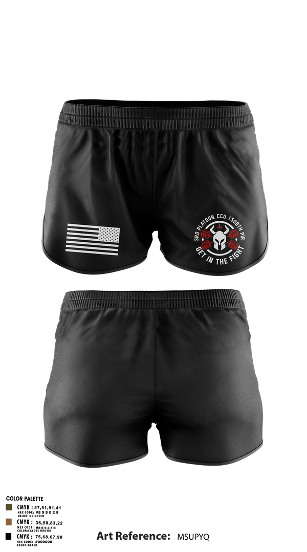 Ranger Panties, 3rd Platoon, CCo, 1-508th PIR, , Teamtime, Team time, sublimation, custom sports apparel, team uniforms, spirit wear, spiritwear, sports uniforms, custom shirts, team store, custom team store, fundraiser sports, apparel fundraiser