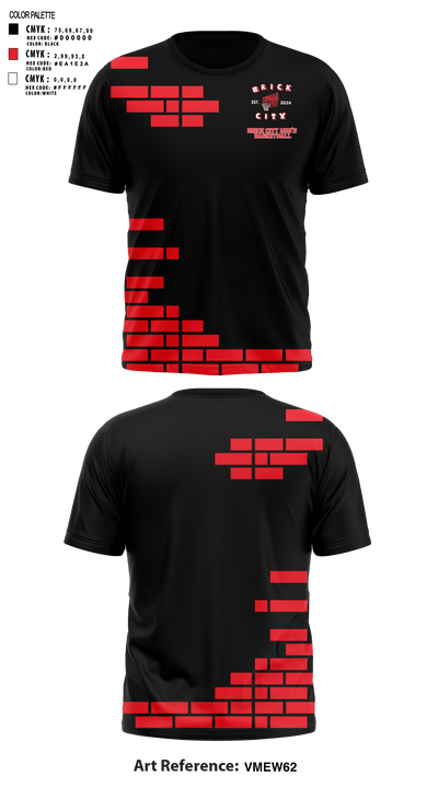 Brick City Basketball 28732508 Short Sleeve Performance Shirt - 1