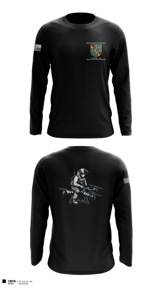 Long Sleeve Performance Shirt, Military Intelligence Detachment 1st Battalion 10th Special Forces Group (Airborne), Army, Teamtime, Team time, sublimation, custom sports apparel, team uniforms, spirit wear, spiritwear, sports uniforms, custom shirts, team store, custom team store, fundraiser sports, apparel fundraiser