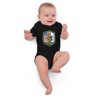 13TH MISSILE DEFENSE BATTERY 47346318 Organic cotton baby bodysuit - 1