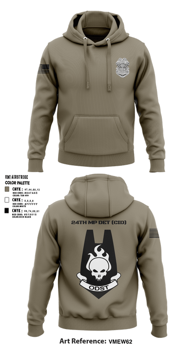 24th MP DET CID 97764501 Hoodie - 1